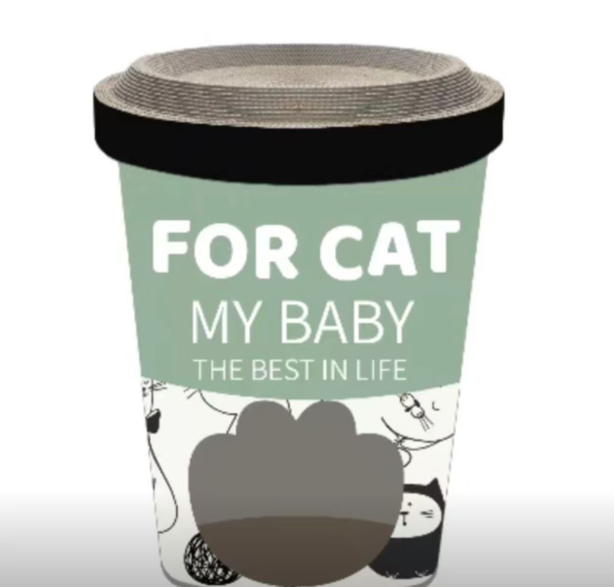 Wholesale cuatro estaciones generales gato gato gato agarrar tablero de té de leche barril de papel corrugado doble capa gato villa garra de molienda no desgaste