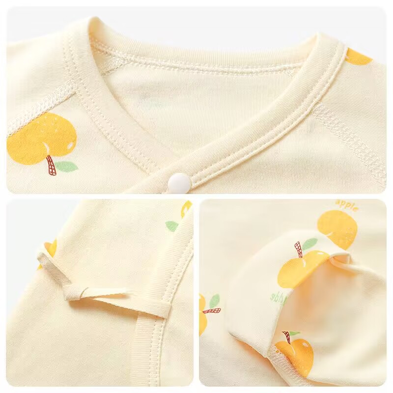 Ropa de bebé recién nacido Primavera, otoño e invierno temprano nacido puro algodón tocando fondo monje mariposa caliente mameluco traje bebé mono