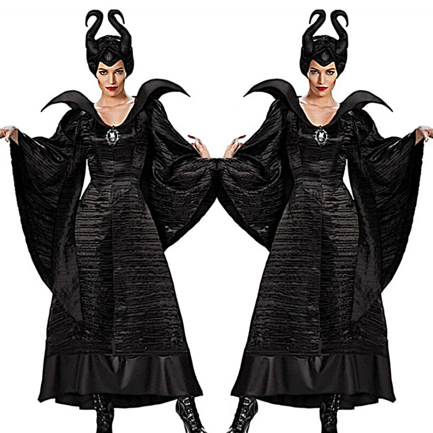 万圣节服装 沉睡魔咒女巫角色扮演安吉丽娜同款万圣节cos服游戏服