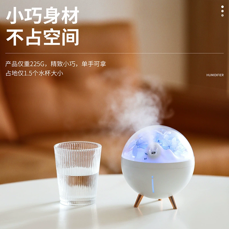 Новый космический цветочный увлажнитель небольшой портативный красочный атмосферный ночной свет