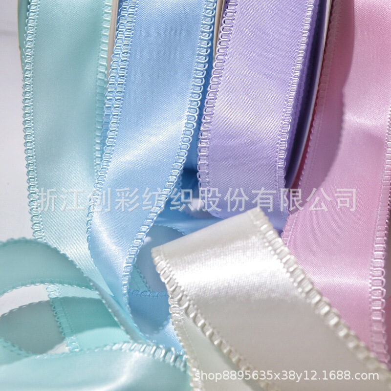 Creative Edge-Trimmed 4cm Decorative Ribbon in Stock for Quick Delivery DIY Bow Accessories Clothing Packaging Ribbon Direct from the Source Factory