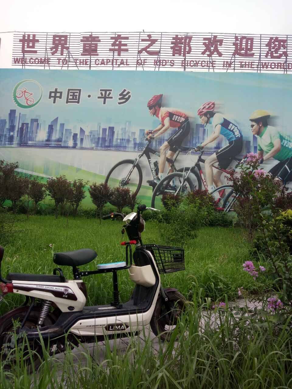 Electric Scooter with Simple and Safe Child Front Seat, Bicycle Baby Support Footrest, Shock-Absorbing Seat