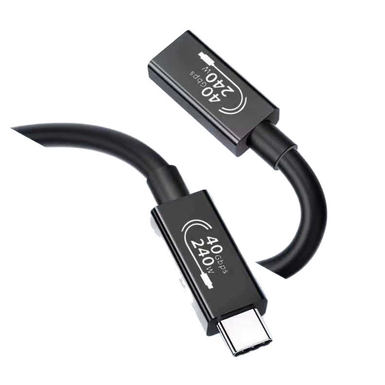 USB4 полнофункциональный удлинительный кабель двойного Type-C совместимый Thunderbolt 4/3 быстрая зарядка кабель 40 Гбит/с высокая скорость передачи