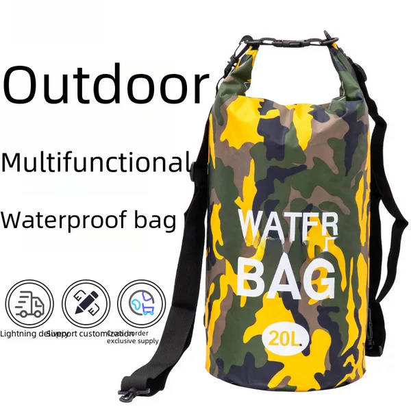 Napak Pvc Waterproof Bag in Stock, Outdoor Sports Camouflage Multi-Functional Portable Waterproof Swimming and River Rafting Bag