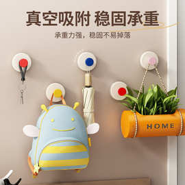 【1个装】吸盘挂钩免打孔门后挂钩壁挂卫生间粘钩真空无痕浴室挂