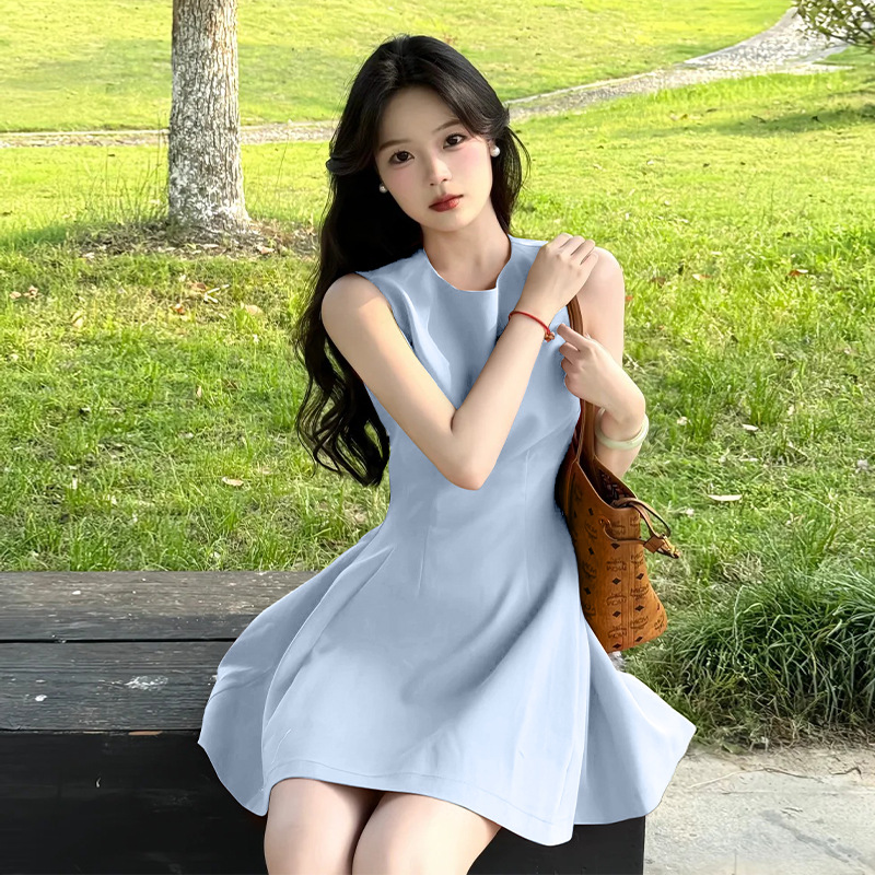 블루[민소매원피스]