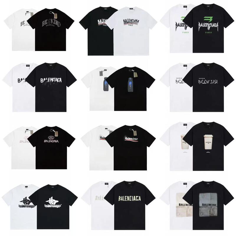 B Brand Cross-Border Foreign Trade 26Ss Spring/Summer Logo Print Short-Sleeve Casual Loose Unisex Couple Matching T-Shirt Trendy Brand