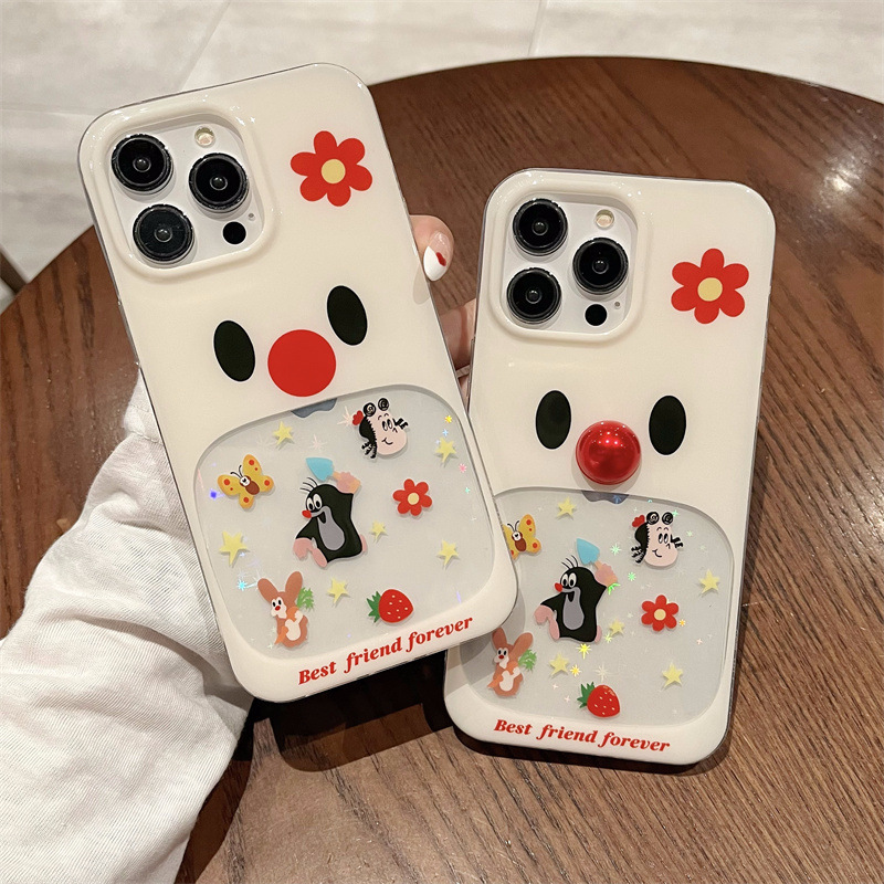 Funda para teléfono móvil iphone16ProMax 14 Apple 15 tridimensional 13 femenino 16