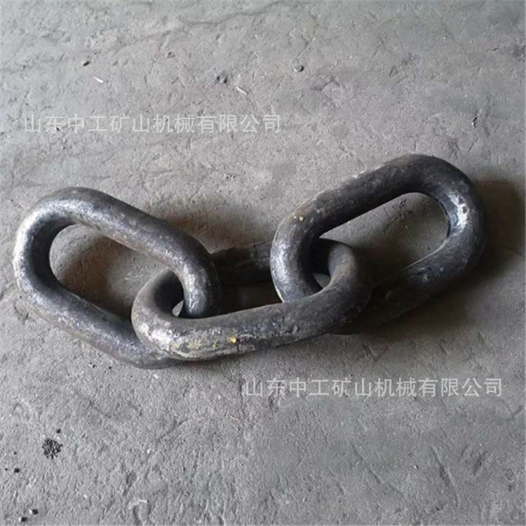 供应多种规格矿用三环链 锻打牛角刮板 用心选材规格多样