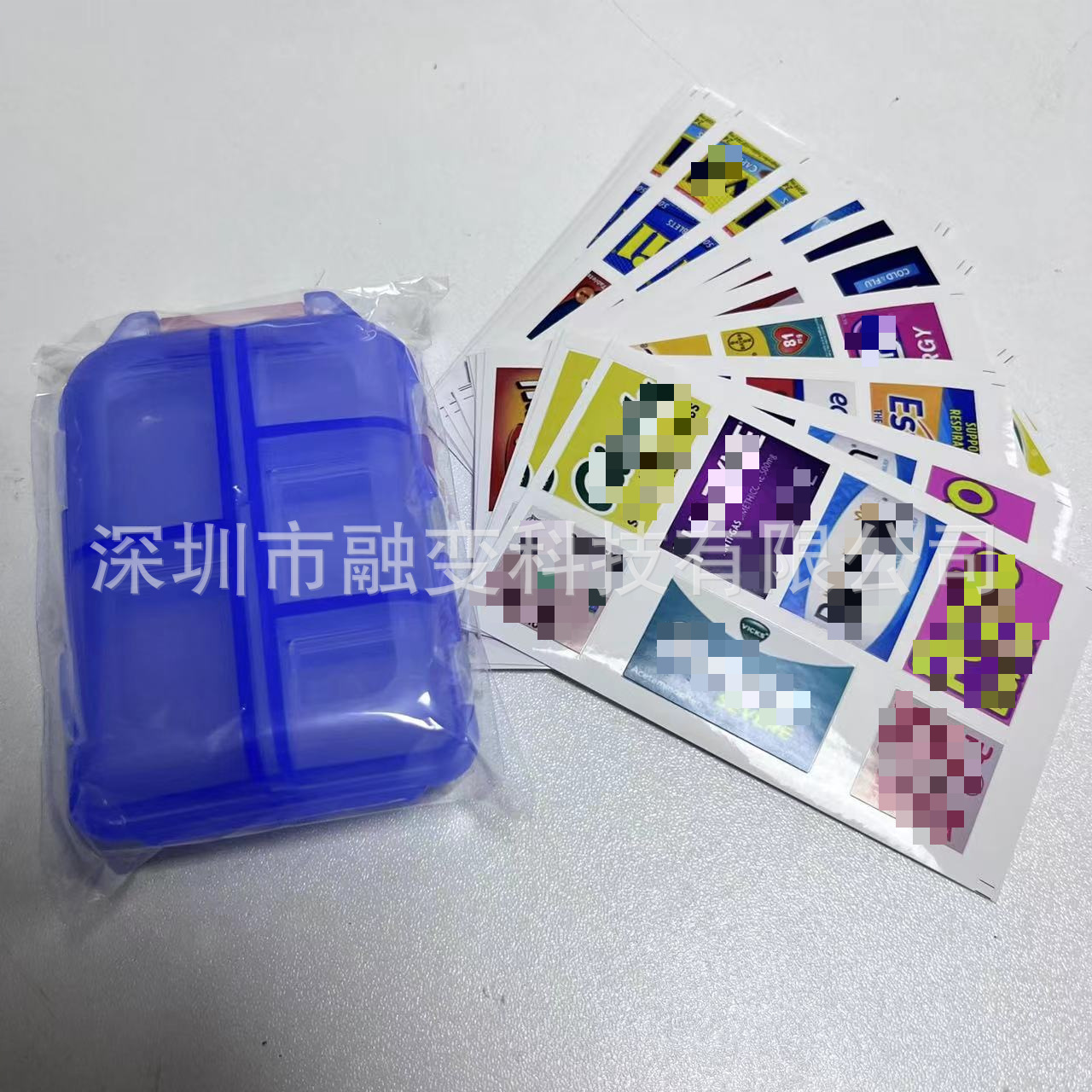 Pocket pharmacy con labels conveniente 147 etiqueta adhesiva de la medicina de viaje 10 cajas de pastillas