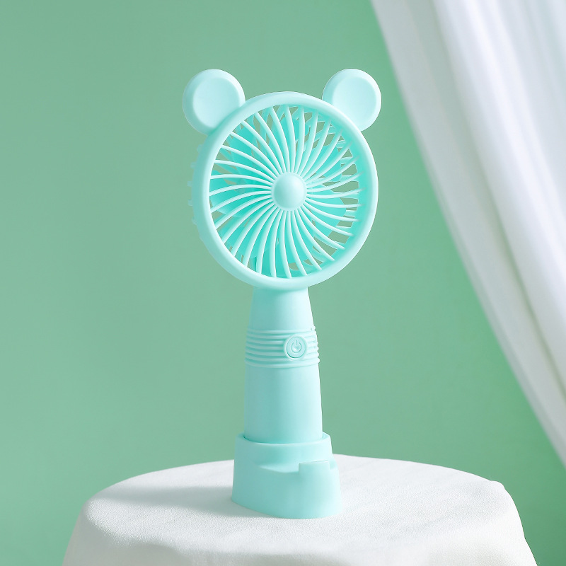 Ventilador portátil portátil USB de carga de escritorio adorable mini ventilador para niños estudiantes de mano ventilador silencioso