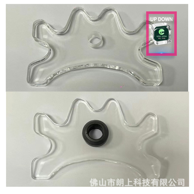 亚克力透明九球杆架杆头135MM升级版架杆器桌球台球用品鹿角架