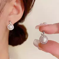 Dan Tao S925 серебряная игла микро-инкрустированная циркониная змеиная жемчужная ушная гвоздь