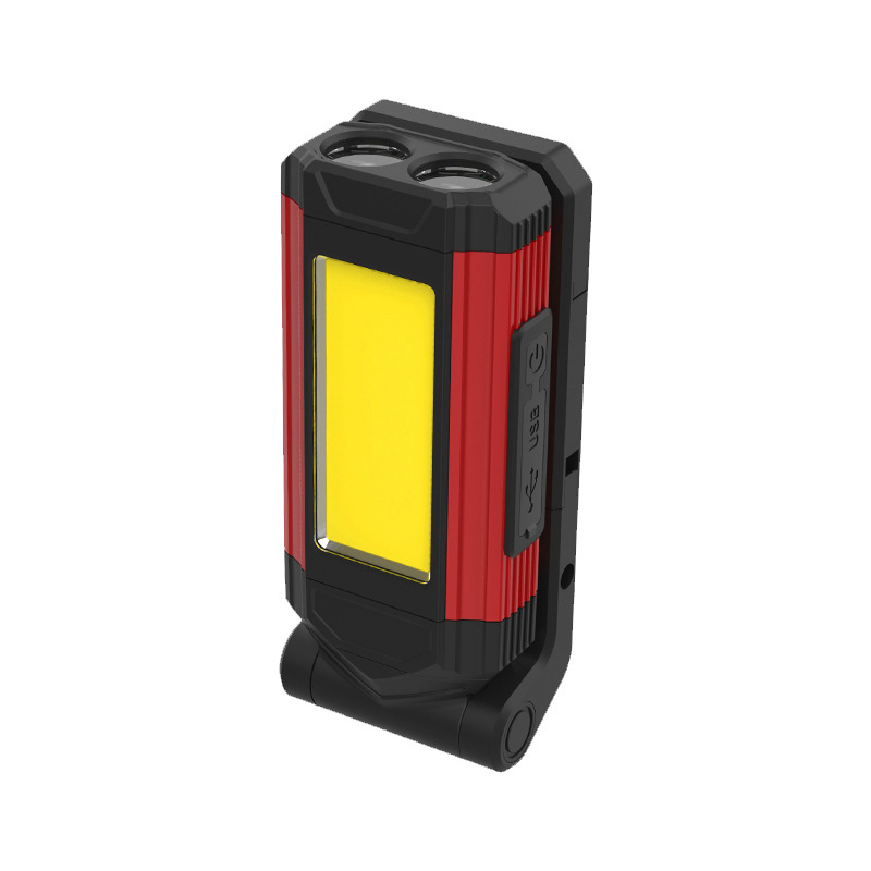 Luz DE TRABAJO COB transfronteriza Luz de inspección LED Carga USB Luz de imán multifuncional Luz de camping COB Linterna