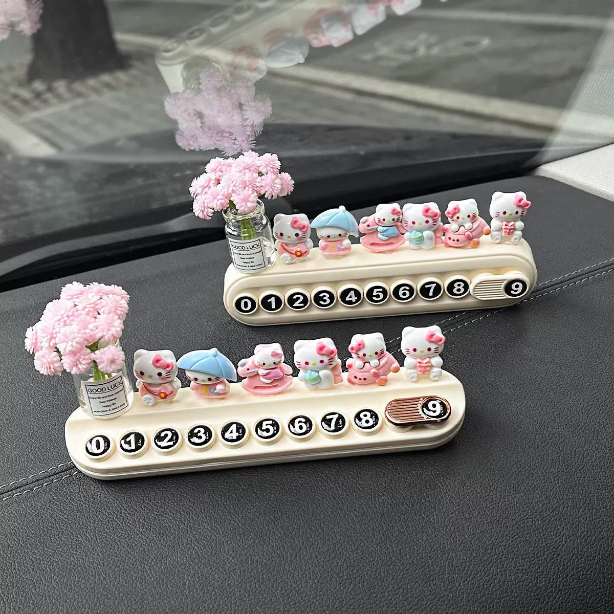 KTcat автомобиль временная парковка телефонный знак Симпатичный автомобиль Sanrio