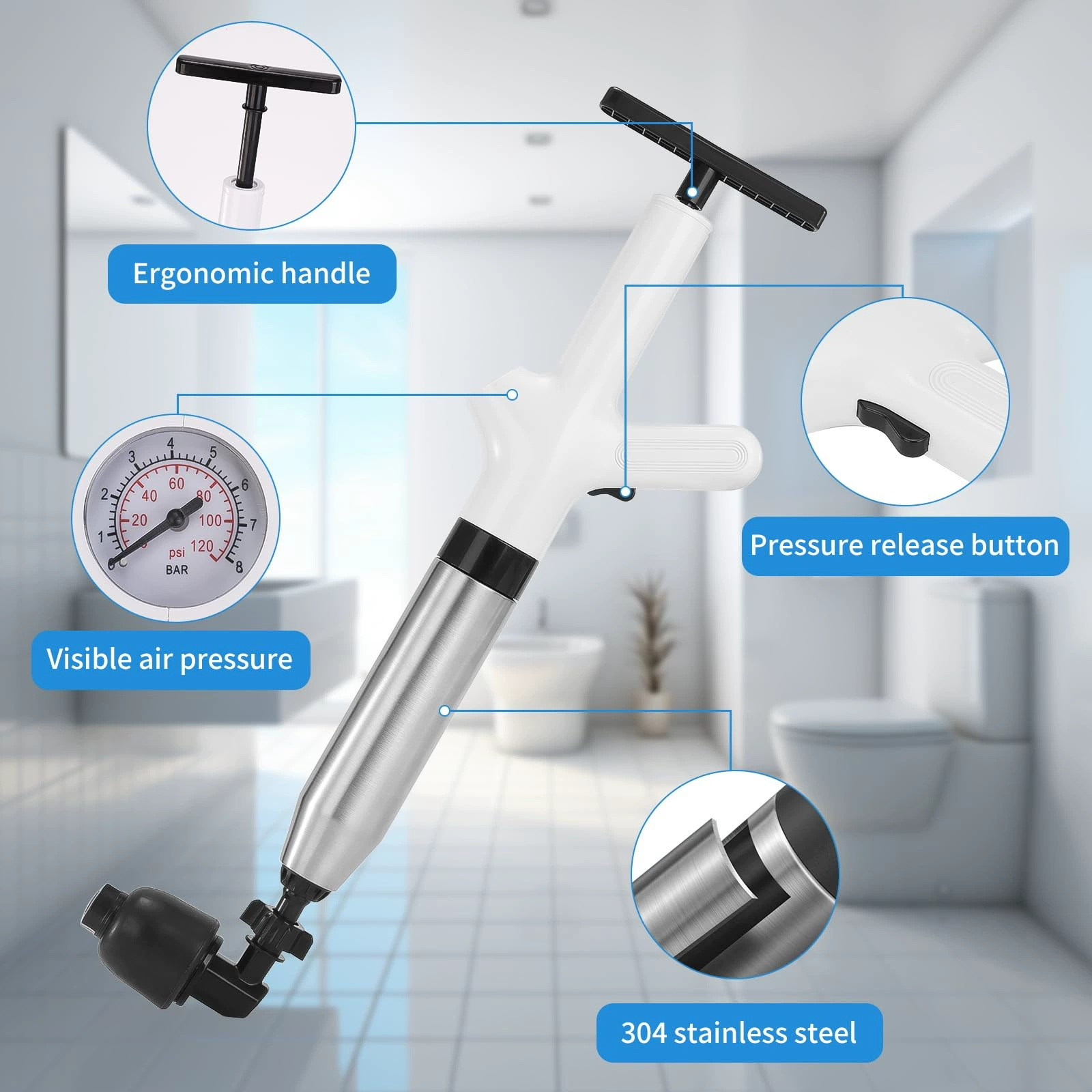 Новый унитаз из нержавеющей стали