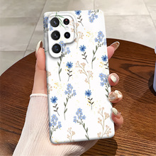 TEUM新款法式花朵手机壳适用GalaxyS23菲林三星A73精孔防摔S25+