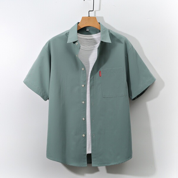 thin solid color shirt