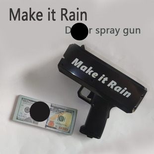 Cross-Border New Product Make It Roin Money Spray Gun Wedding Birthday Party Supplies Toy Artificial Money Spray Gun