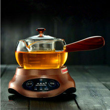 耐高温玻璃茶壶套装泡煮茶壶茶杯家用过滤侧把木把功夫茶具套装
