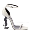 White black heel 8CM