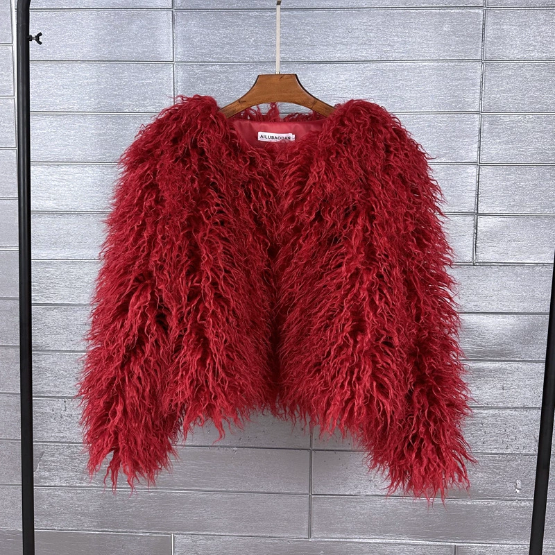 Раскрашенная шерстяная куртка, Aliexpress