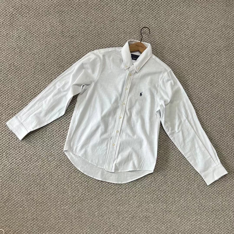 High-Quality Old Money Style Rl Ralph New Model Pony Embroidery Women's Linen Shirt Casual Couple Sun Protection Top