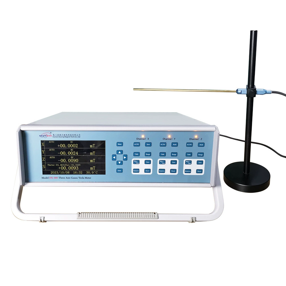 DX-360 трехмерный измеритель Гаусса Высокоточный цифровой измеритель Гаусса Тесламетр трехмерный тест магнитного поля
