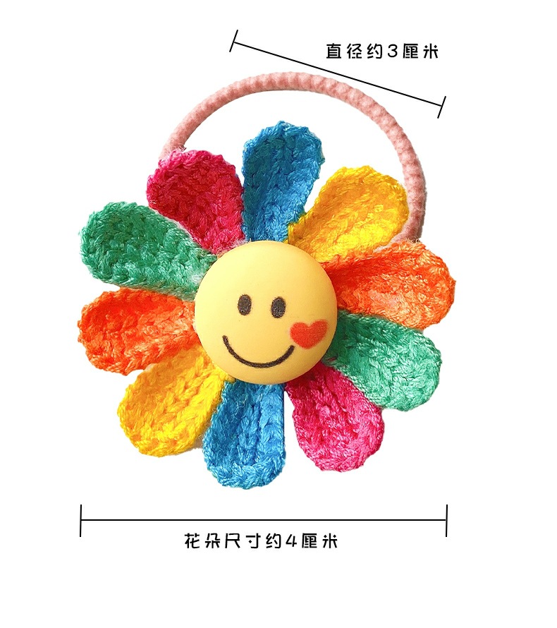 七彩向日葵发夹发圈