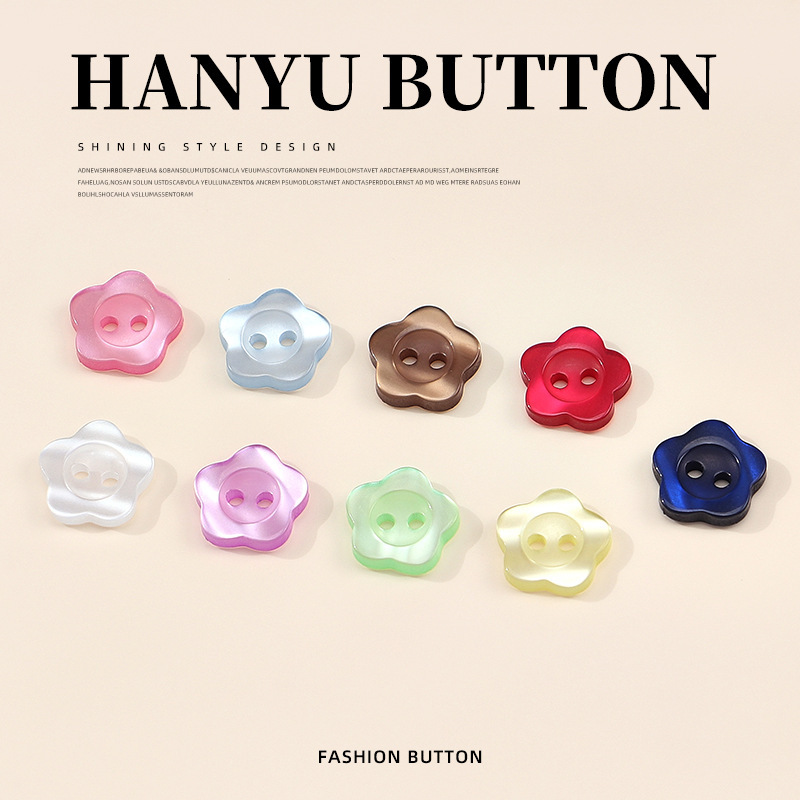 Candy-Colored Five-Pointed Star Two-Eye Buckle Cartoon Style Creative Kidsren's Clothing Button Decoration Handmade DIY Clothing Buckle Candy-Colored Five-Pointed Star Two-Eye Buckle Cartoon Style Creative Kidsren's Clothing Button Decoration Handmade DIY Clothing Buckle