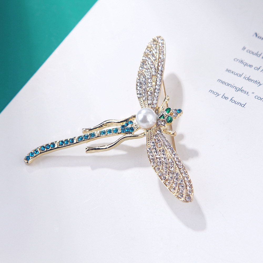Fashion Dragonfly Alloy Inlay Rhinestones Unisex Brooches display picture 2
