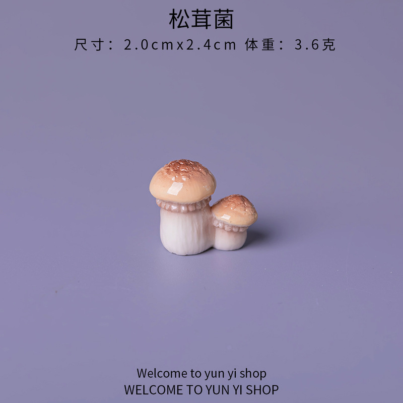 食玩小蘑菇菌香菇 微景观仿真diy装饰品盲袋配件迷你生态瓶小摆件|undefined