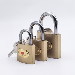 Imitation Copper Padlock Door Lock Cabinet Lock Drawer Lock Student Dormitory Lock Large Door Lock Door Padlock Universal Key