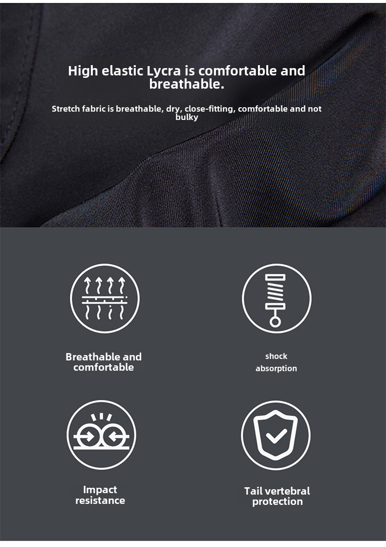 Yetişkin Kayak Kalça Koruma Pantolonu Kaykay Paten Koruyucuları Kalınlaştırılmış Sünger Düşme Önleyici Pantolon Nefes Alabilir Yüksek Elastik Pantolon_voghion.com