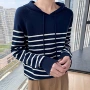 条纹气质秋冬休闲毛衣