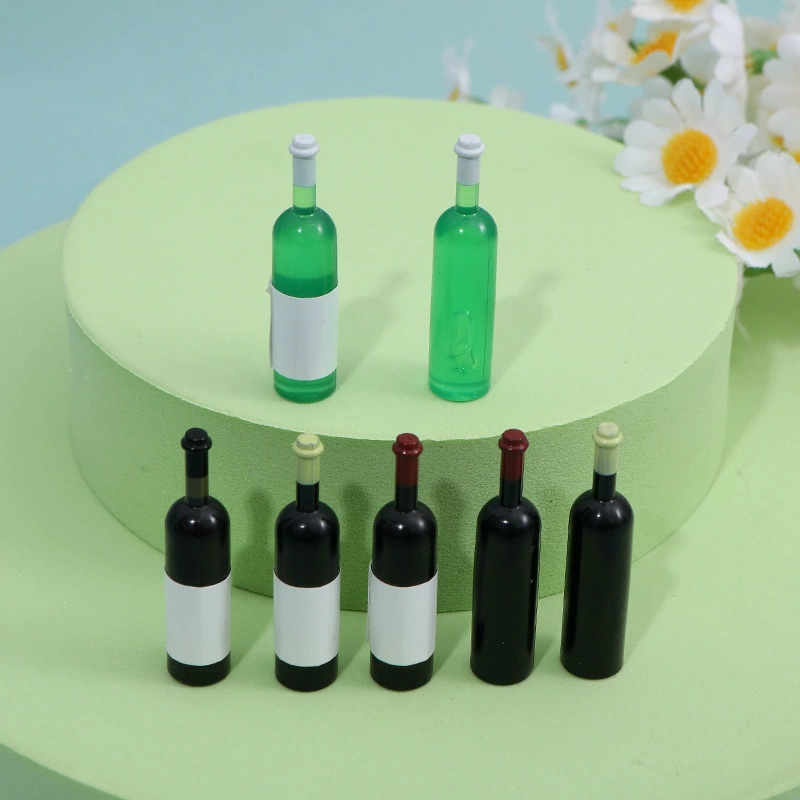 Миниатюрная бутылка вина для кукольного домика