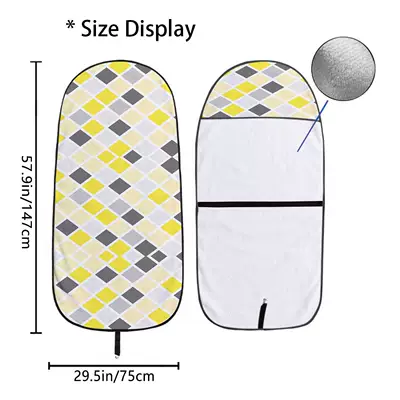 Geometric Seat Towel Cover Front Seat Protector Suitable for Gym and Exercise, All-Season Universal Car Use (Universal seat cover) - qctj700-75x150