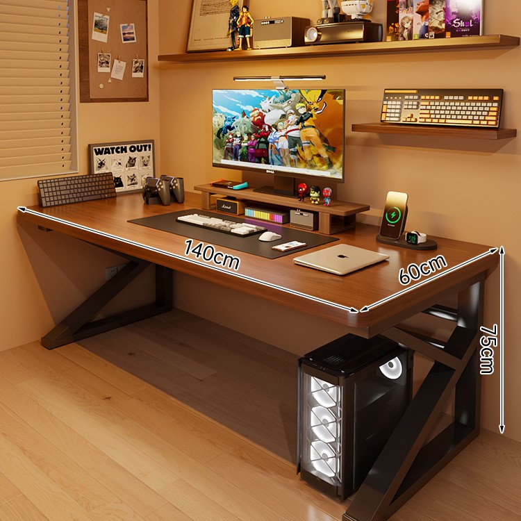 Mesa de computadora de madera sólida mesa de escritorio simple mesa de escritorio dormitorio de estudiantes mesa de deportes electrónicos mesa de trabajo de brazo robótico mesa