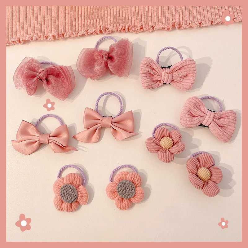 Ligas de cabello elásticas para niñas, colores de caramelo, suaves y resistentes, accesorios infantiles