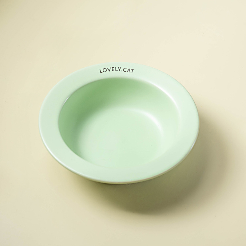 韓国bd同モデルのufoペット碗猫の食糧碗の水飲み碗の陶磁器の猫碗の黒いあごの犬の碗のペット用品を防ぎます。|undefined