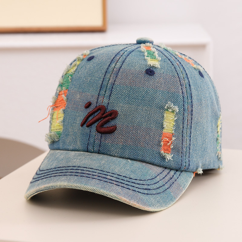 Ins versión coreana de la gorra de mezclilla para bebés primavera y otoño, gorras de béisbol para niños, niños y niñas, sombreros viejos