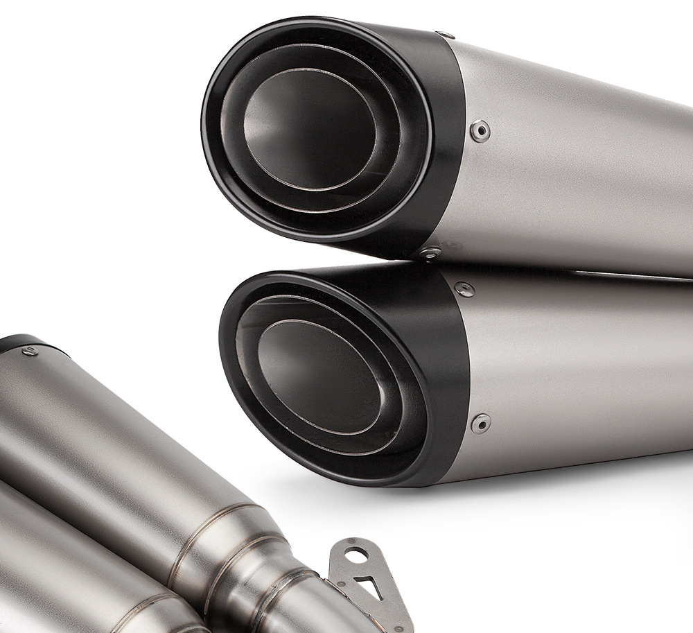 Suitable for CBR650 S1000RR 600 MT09 CB400 modified c26 double exhaust universal tail section