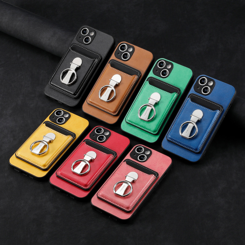 New Suitable for iPhone 15 Pro Mobile Phone Case Bracket Magnetic Magsafe Card Case Apple 14 Protective Case New Suitable for iPhone 15 Pro Mobile Phone Case Bracket Magnetic Magsafe Card Case Apple 14 Protective Case
