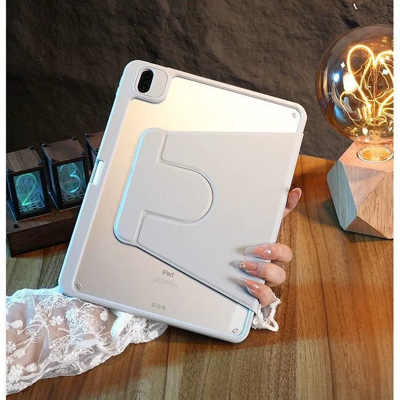 Подходит для Apple iPad 5-го/6-го поколения защитный чехол 720° вращение iPad10.2 кожаный чехол iPad10 с отсеком для стилуса