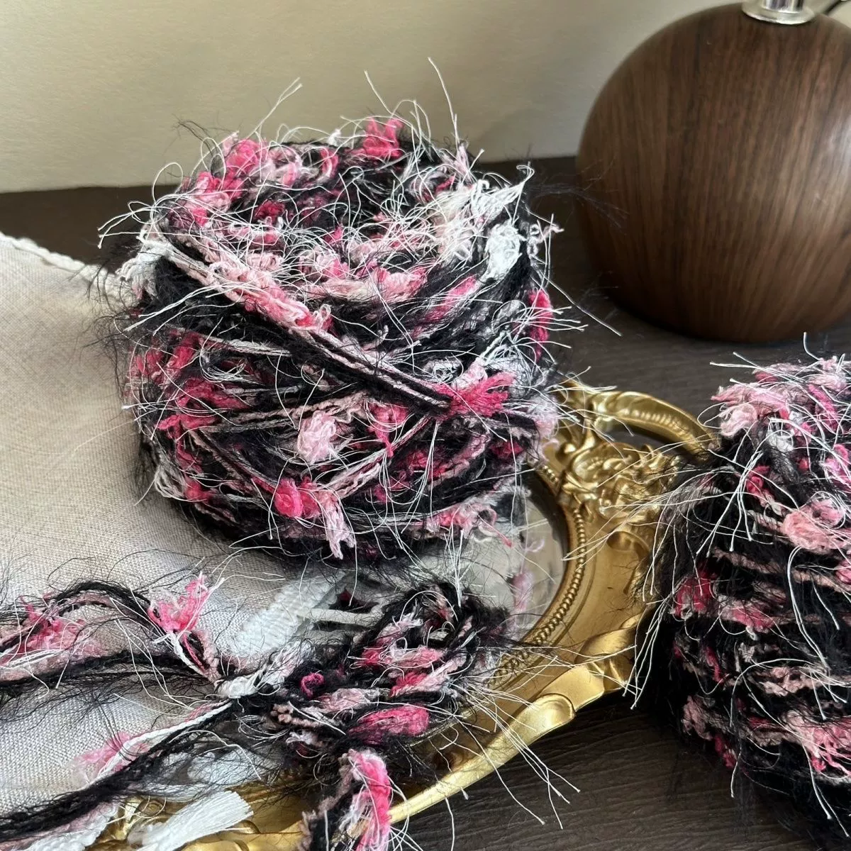 Ручная смесь ниток [Темная ночная роза] специальная нить Tangtang Rabbit вязаная крючком сумка шарф шапка DIY заколка Guka