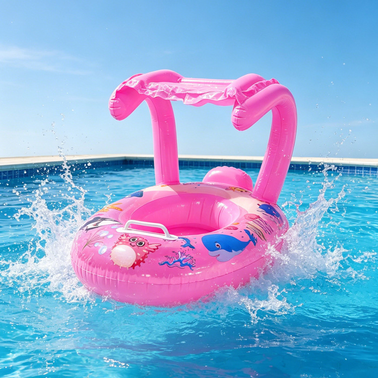 Anillo de natación infláble para niños pequeños barcos de agua para bebés embarcaciones de agua engrosado PVC asiento de niños PVC ecológico image 50