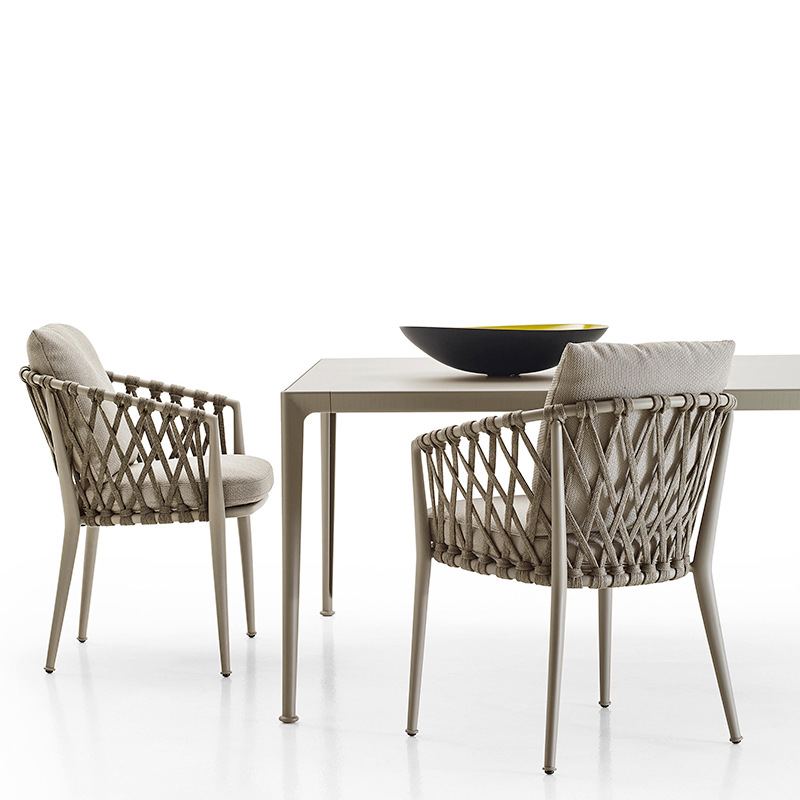 Outdoor table and chair set, leisure courtyard, wicker chair combination, outdoor patio, garden, sun protection, waterproof, balcony chair furniture