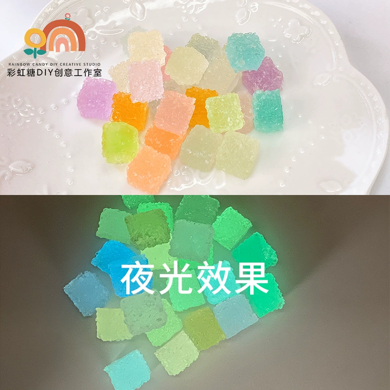 Смола моделирование светящегося цвета сахар DIY кремовый клей Чехол для мобильного телефона Аксессуары материал трехмерная Фото Модель