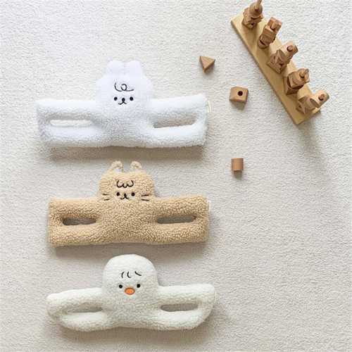 INS anti-pinch door hanging decoration, plush cartoon rabbit and cat door clip, children's anti-pinch door stop