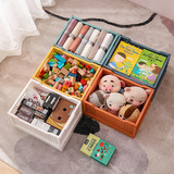 Складная настольная корзина для хранения, пластиковая игрушка, корзина для белья